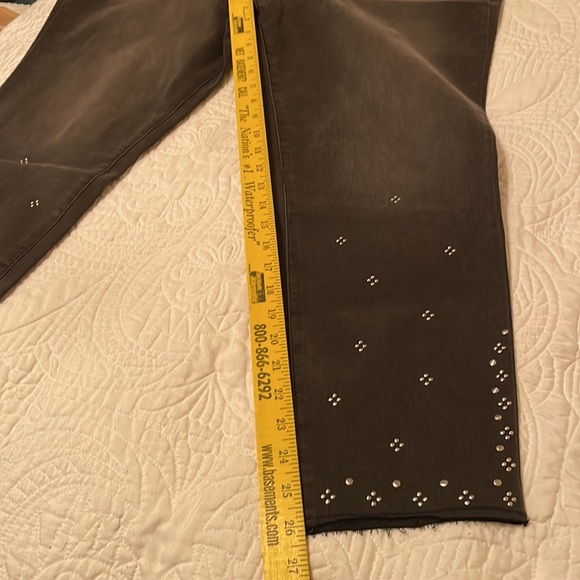 Sofia Vergara Rosa High Rise Curvy Ankle Studded Jeans Size 20 - Picture 11 of 11